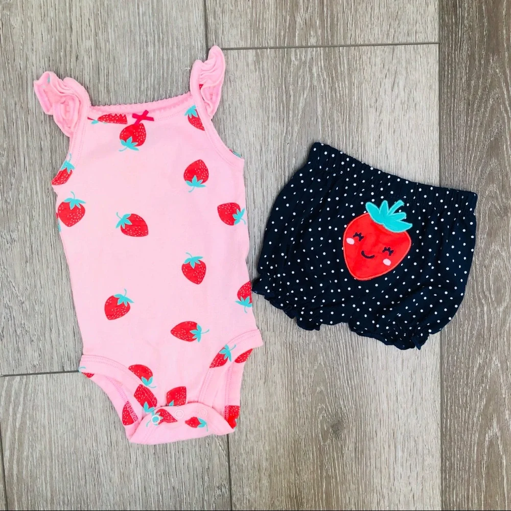 CARTERS 2PC TANK TOP SHORTS SET 3 MO